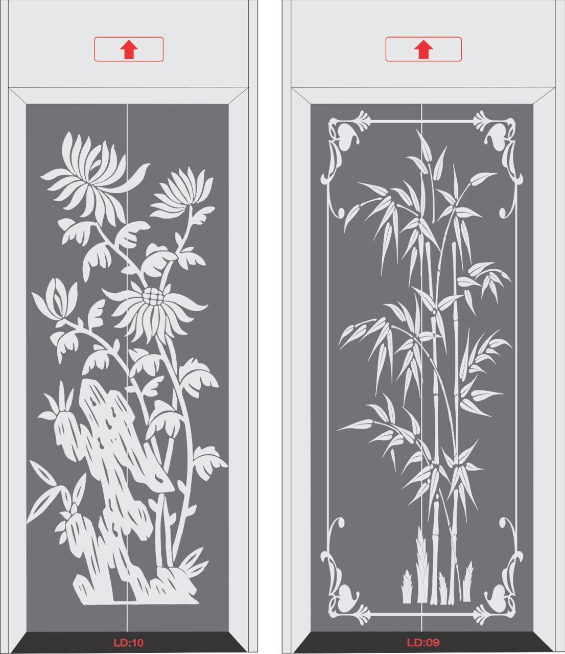 mẫu cửa tầng Thang Máy Thuận An